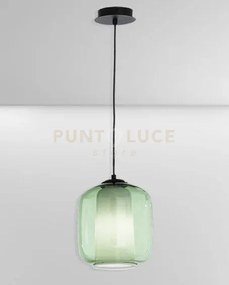 Sospensione verve-2 1 luce verde attacco e14 senza base d' attacco ...
