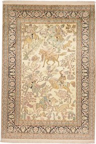 Cashmere Silk Tappeto orientale 210x140 (Indian) Annodato A Mano