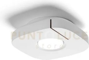 Sardis lampada da soffitto 1 luce attacco gx53 in gesso bianco con ...