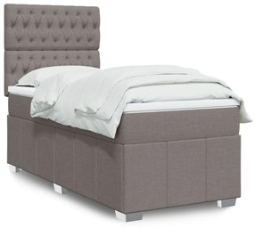 Giroletto A Molle Con Materasso Tortora 100x200 Cm İn Tessuto /