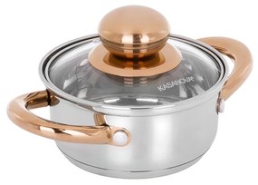 Mini casseruola 12 cm acciaio inox Meravigliosa con coperchio