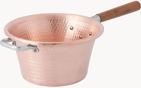Pentola in rame con manico in legno Classic