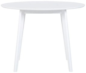 Tavolo da pranzo legno bianco ⌀ 100 cm ROXBY Beliani