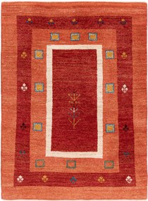 Gabbeh Tappeto 130 x 180 Rosso (Iran) Annodato A Mano