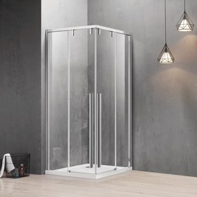 Box doccia 80x120 doppio scorrevole altezza 200 h vetro 8mm | KSA1000 - KAMALU