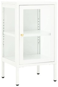 Credenza 38x35x70 cm metallo e vetro