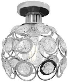 LAMPADA ELEGANTE DA SOFFITTO APP204-1C CRISTALLO ARGENTE