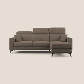 Pegaso divano letto angolare con poggiatesta reclinabili e rivestimento impermeabile T02