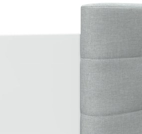 Giroletto con Testiera Bianco 135x190 cm in Legno Multistrato