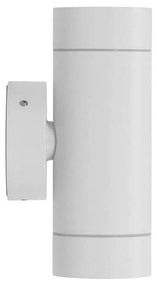 Applique Cilindrica Bidirezionale IP65 2xGU10 Bianca Colore Bianco
