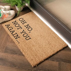 Stuoia di cocco naturale, 40 x 60 cm Oh No Not You Again - Artsy Doormats