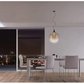 Redo 01-1844 - Lampadario a sospensione con filo SLAG 1xE27/42W/230V diametro 40 cm beige