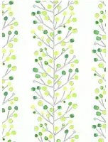 Scion Tapete Melinki Berry Tree - Emerald/ Lime/ Chalk