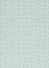 Tapete Knot Garden v. Osborne & Little - Eau de Nil/ Ivory