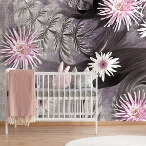 Carta da parati – Fiori su sfondo splendido