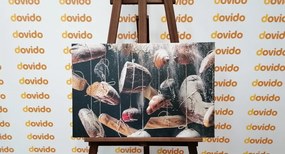 Quadro su tela – Pane appeso su corda
