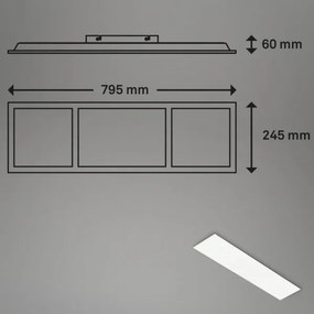 Briloner 7388-016 - Plafoniera dimmerabile RGBW LED/24W/230V + +TC