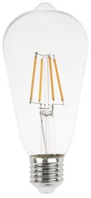 Lampada LED E27 4W a Filamento 150lm/W No Flickering - ST64 Colore Bianco Naturale 4.000K