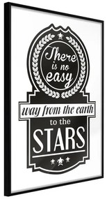 Poster  Way to the Stars  Cornice Quadri Cornice nera, Larghezza x Altezza Home decor 20x30