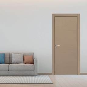 Porta interna a battente Mast in legno laccato colore tortora, L 90 x H 210 cm, apertura reversibile