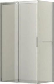 Pannello laterale per box doccia Diamante L 77 x H 195cm, Sp. 6 mm vetro vetro senza finitura / trasparente profilo in alluminio