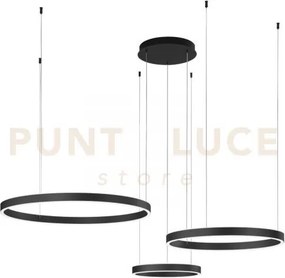 Lampadario a sospensione led akrobat 3 cerchi oro 180w 20620lm cct ...