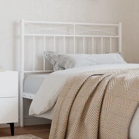 Testiera İn Metallo Bianco 107 Cm /