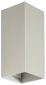 FARO 40567 - Applique SOLE 2xGU10/8W/230V grigio ondulato quadrato