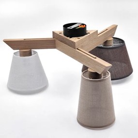 Brilagi - LED  Lampadario a plafone ANTHONY 3xE14/40W/230V quercia