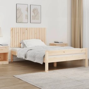 Testiera Da Parete 127,5x3x60 Cm İn Legno Massello Di Pino /