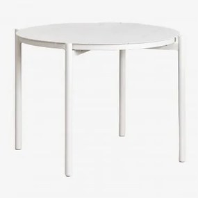 Tavolo da giardino rotondo in alluminio (Ø109 cm) Elton - Sklum