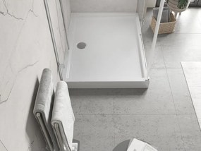 Mexen Flow+ piatto doccia rettangolare 80 x 70 cm, bianco lucido - 46R107080H