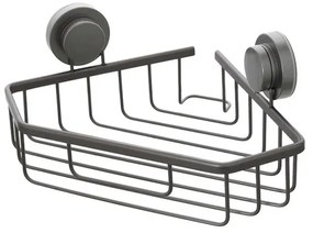 Mensola doccia portaoggetti angolare in acciaio canna di fucile doppio fissaggio