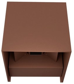 Applique LED Cubo 12W Bidirezionale Corten IP65 CCT OSRAM Chip LED