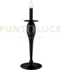 Lume armstrong nero 1 luce attacco e14 18x45cm in metallo