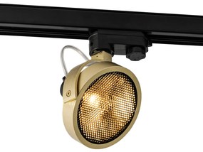 Faretto a binario moderno trifase oro - Master 111 Honey
