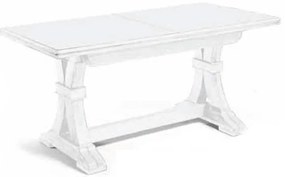 DUSTIN - tavolo da pranzo allungabile in legno massello cm 160/340 X 85
