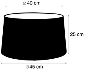 Paralume in lino color tortora 45 cm