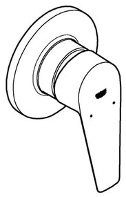 GROHE 29040001 - Miscelatore per doccia BAUEDGE cromo lucido