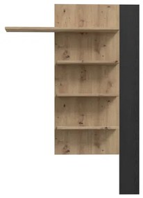 Mensola da parete INAR rovere/nera