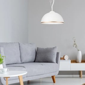 Lampadario a sospensione con supporto rigido RETRO II 1xE27/60W/230V bianco