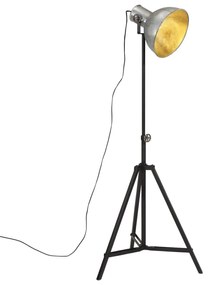 Lampada Da Terra 25 W Argento Vintage 61x61x90-150 Cm E27 /