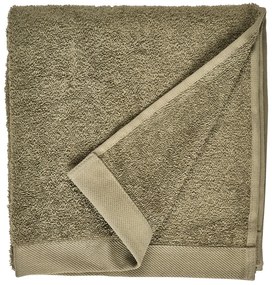 Asciugamano in spugna di cotone verde oliva, 100 x 50 cm Comfort Organic - Södahl