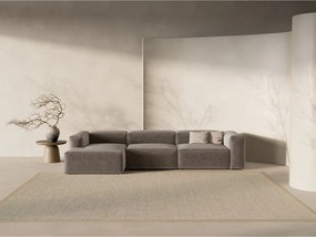 Divano angolare marrone (con penisola a sinistra/con chaise lounge) Bergamo – Cosmopolitan Design