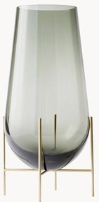 Vaso in vetro soffiato Echasse, alt. 28 cm