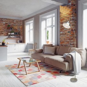 Rabalux 5241 - Lampada da terra DARON 1xE27/40W/230V cromo opaco