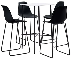 Set Da Bar 5 Pz İn Plastica Nero /