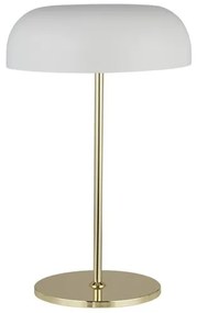 Searchlight EU60707WH - Lampada da tavolo HANOVER 2xE14/7W/230V bianco/oro