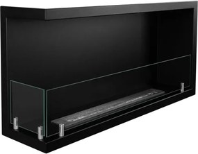 Camino a bioetanolo da incasso ad angolo biocamino angolare 90x45 cm SUTRI 90 SX