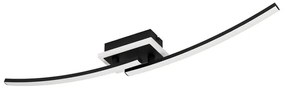 Plafoniera LED bagno e garage Lungolago, nero14 cm, 1450 lumen EGLO